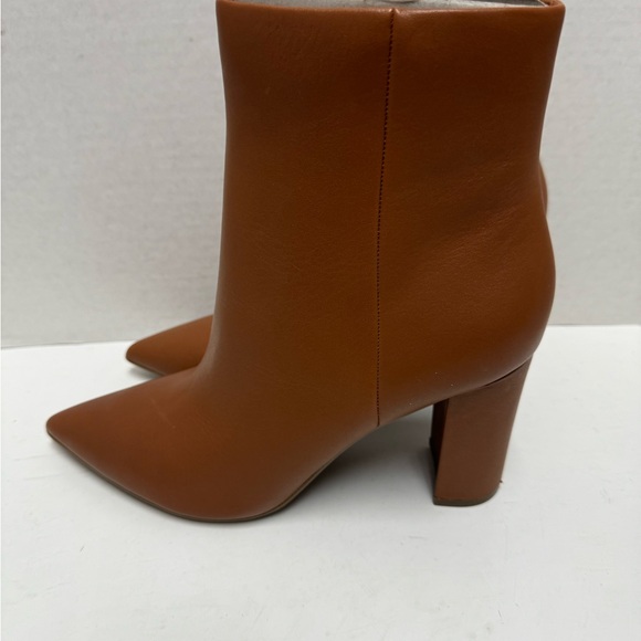 Marc Fisher Women's Brown Heeled Leather Ankle Boots Shoes Size 8 1/2 - Picture 14 of 16